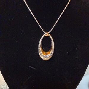 Brighton Venezia Mixed Metal Gold and Silver Pendant Necklace